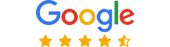 Google reviews, 4.5 stars